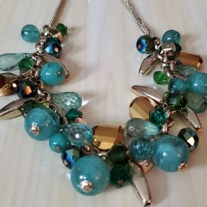3/$26 Green and gold Necklace